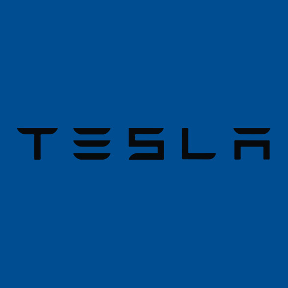 TESLA felirat-Férfi V-nyakú póló