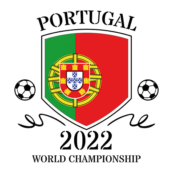 Portugal 2022-Férfi V-nyakú póló