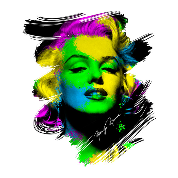 marilyn-monroe-png-Férfi V-nyakú póló