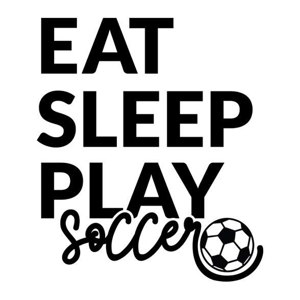 Eat Sleep Play Soccer-Férfi V-nyakú póló