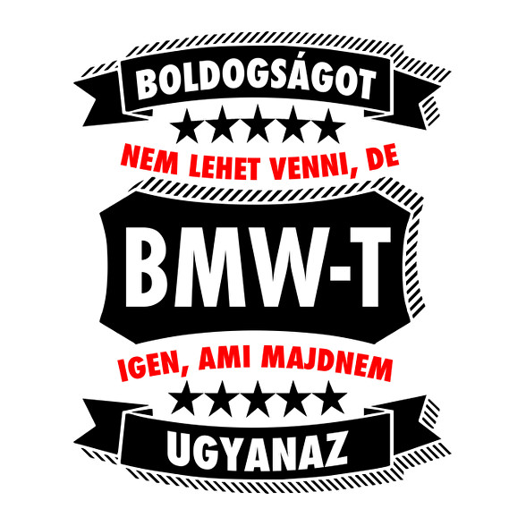 Boldogság = BMW-Férfi V-nyakú póló