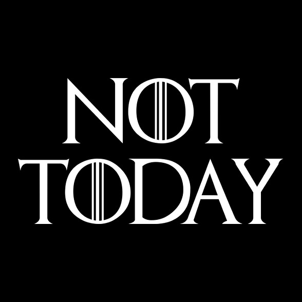 Not Today - Trónok harca-Férfi V-nyakú póló