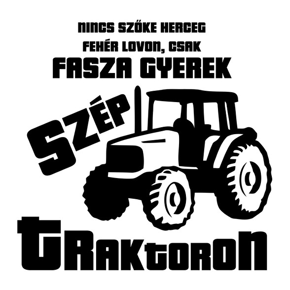 Fasza Gyerek Traktoron -Férfi V-nyakú póló