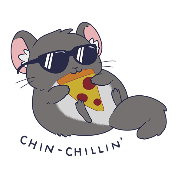 Chin-chillin'-Férfi V-nyakú póló