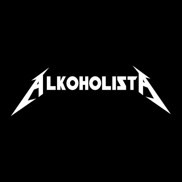 Metallica - Alkoholista paródia -Férfi V-nyakú póló