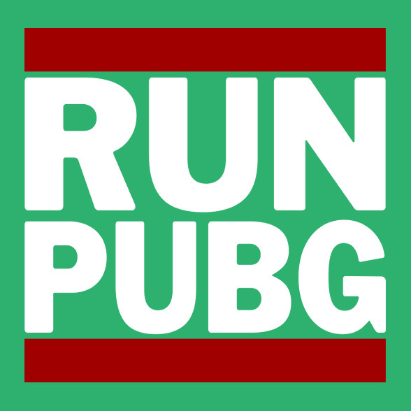 RUN PUBG-Férfi V-nyakú póló