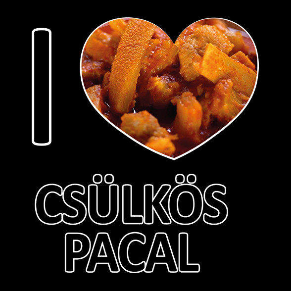 I love Csülkös pacal-Férfi V-nyakú póló