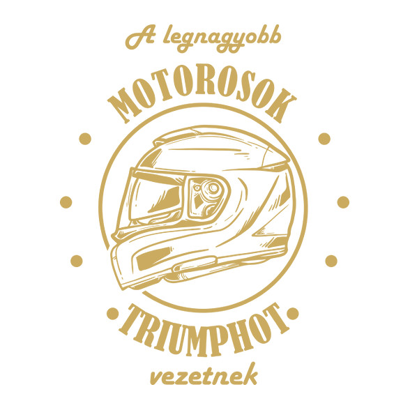 A legnagyobb motorosok - Triumph-Férfi V-nyakú póló