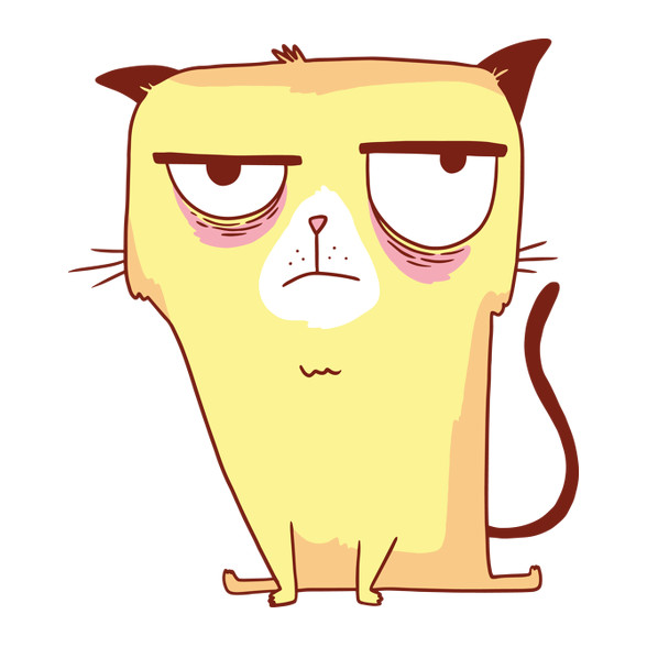 Grumpycat-Férfi V-nyakú póló