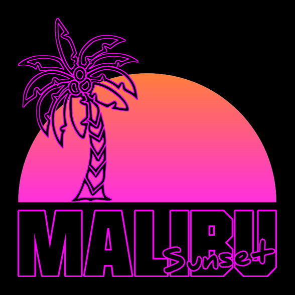 Malibu-Férfi V-nyakú póló