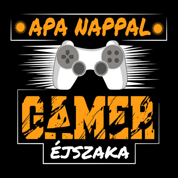 Apa nappal, Gamer éjszaka-Férfi V-nyakú póló