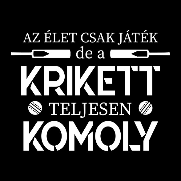 A krikett teljesen komoly-Férfi V-nyakú póló