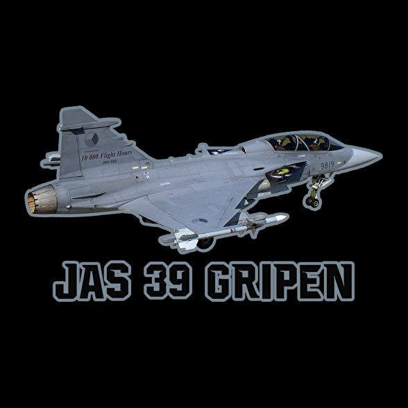 Jas-39 gripen-Férfi V-nyakú póló