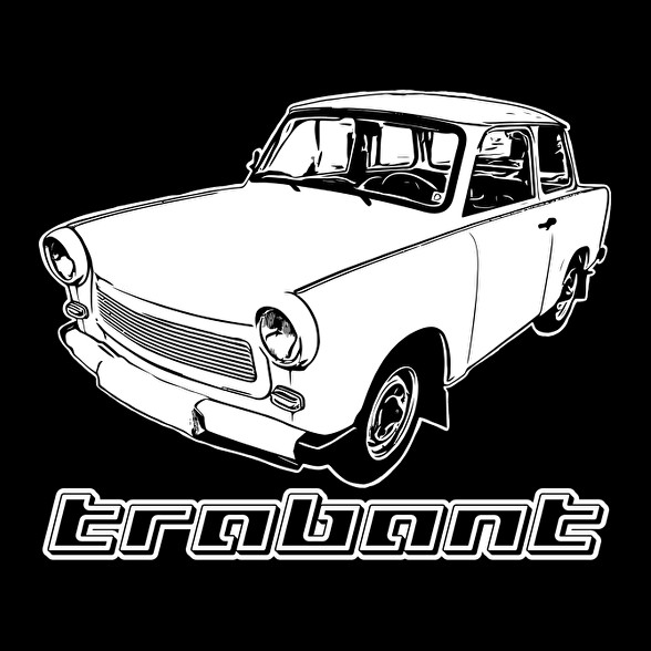 trabant-Férfi V-nyakú póló