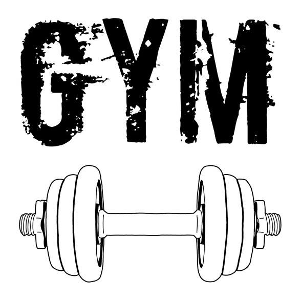 Gym -Férfi V-nyakú póló