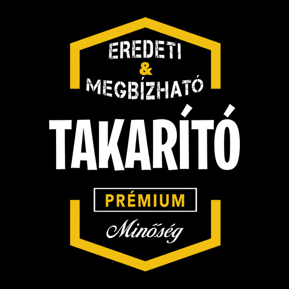 Takarító prémium minőség-Férfi V-nyakú póló