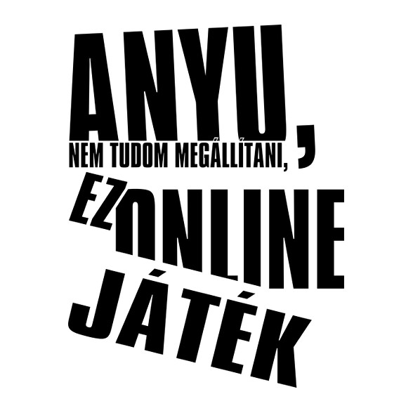 Anyu, nem tudom megállítani, ez online játék-Férfi V-nyakú póló