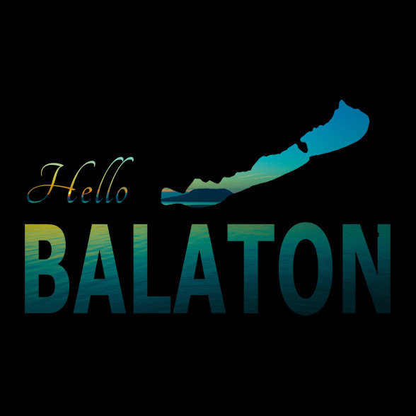 hello balaton-Férfi V-nyakú póló