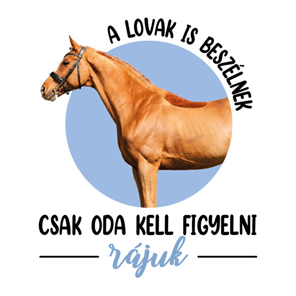 A lovak is beszélnek-Férfi V-nyakú póló