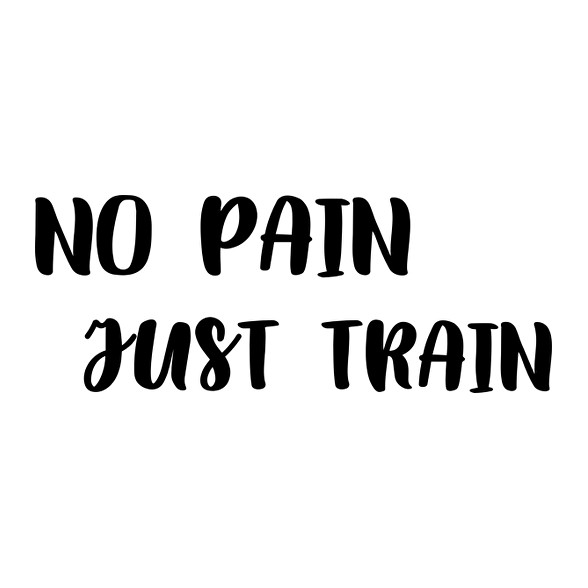 No Pain, Just Train-Férfi V-nyakú póló