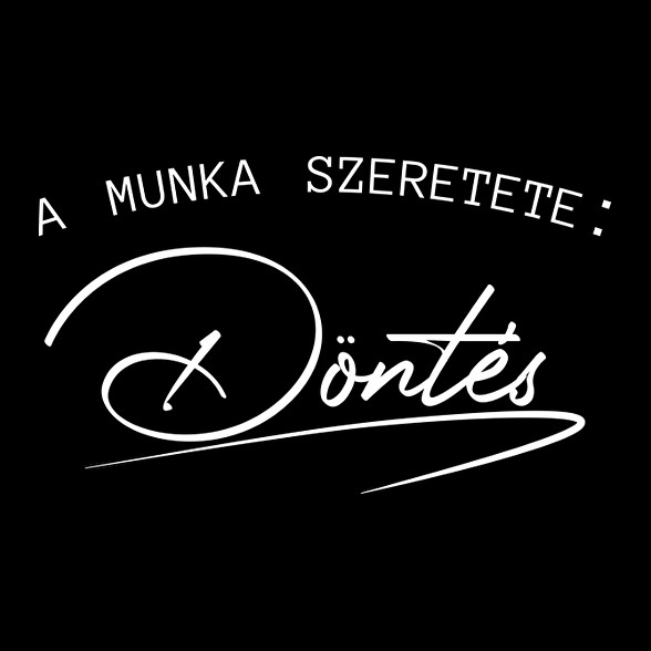 Munka szeretete-Férfi V-nyakú póló