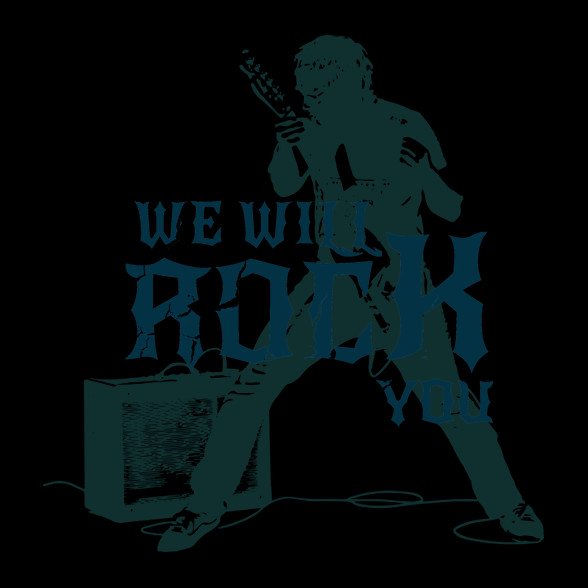 we will rock you-Férfi V-nyakú póló