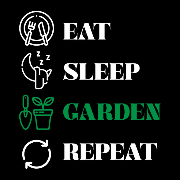 Garden, repeat-Férfi V-nyakú póló