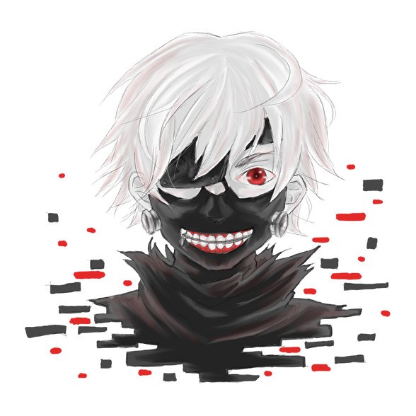 Tokyo Ghoul-Férfi V-nyakú póló