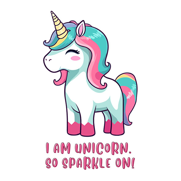 I am unicorn-Férfi V-nyakú póló