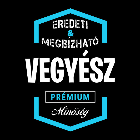 Vegyész prémium minőség-Férfi V-nyakú póló