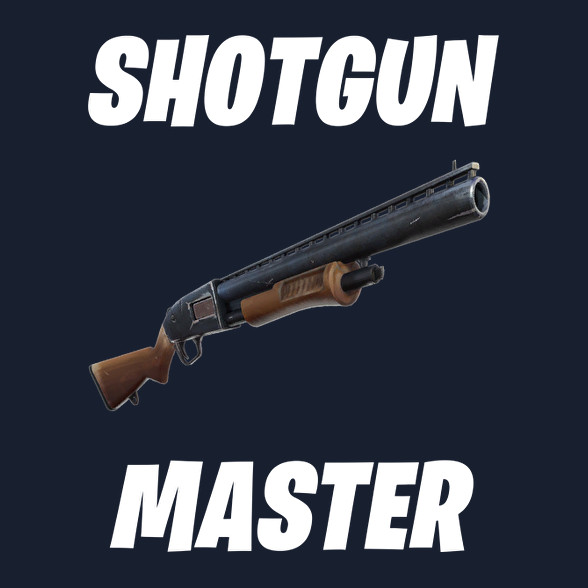 Shotgun Master - Fortnite (Fehér)-Férfi V-nyakú póló