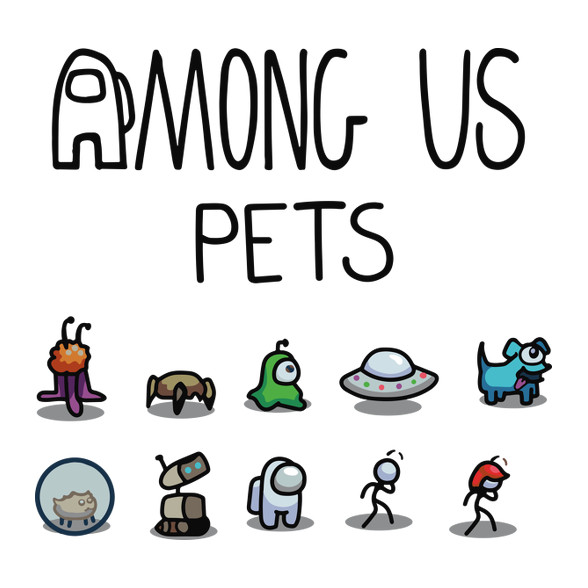 Among us pets-Férfi V-nyakú póló