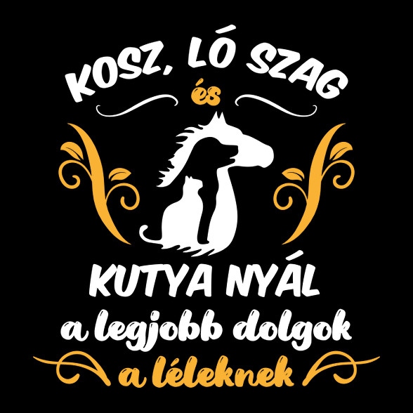 Kosz, ló szag, kutya nyál-Férfi V-nyakú póló