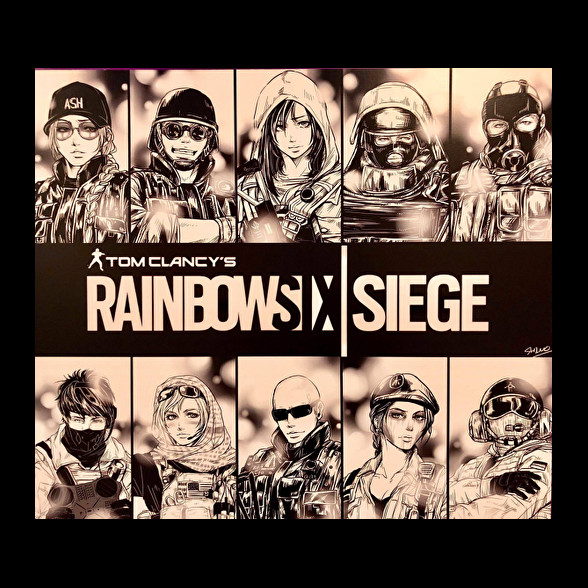 Rainbow six siege-Férfi V-nyakú póló