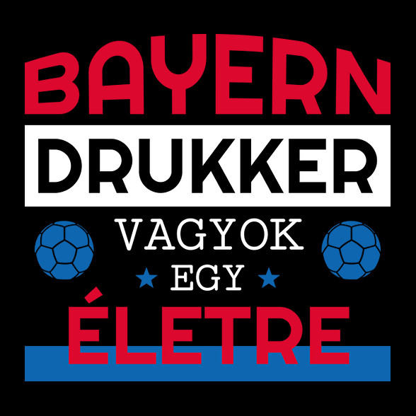 Bayern drukker-Férfi V-nyakú póló