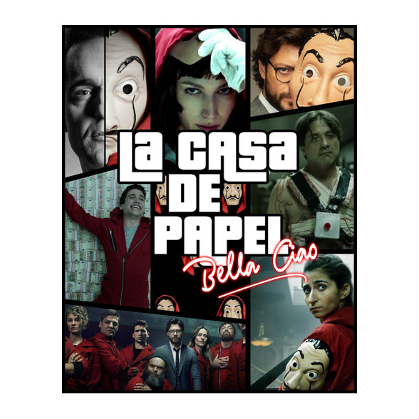 Money Heist-Férfi V-nyakú póló