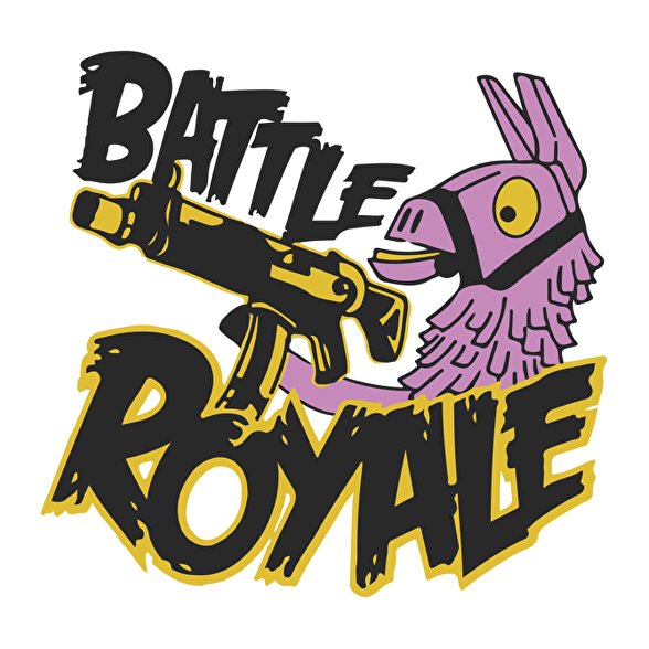 Fortnite Battle Royal Llama-Férfi V-nyakú póló