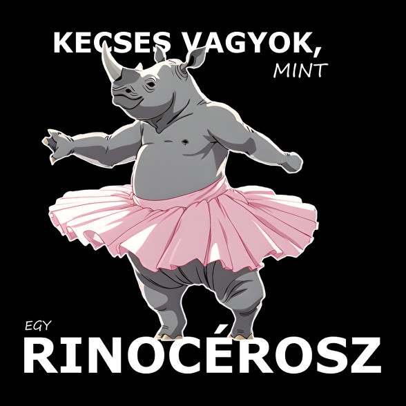 kecses, mint egy rinocérosz-Férfi V-nyakú póló