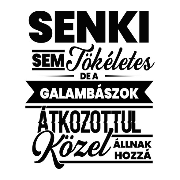 Senki sem tökéletes - Galambász-Női pulóver