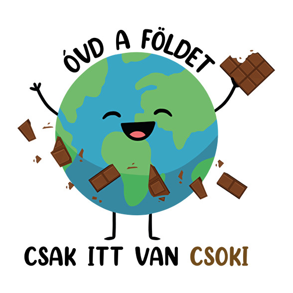 Óvd a Földet - csak itt van csoki-Női pulóver