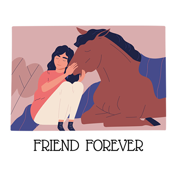 Friend forever - Lovas minta-Női pulóver