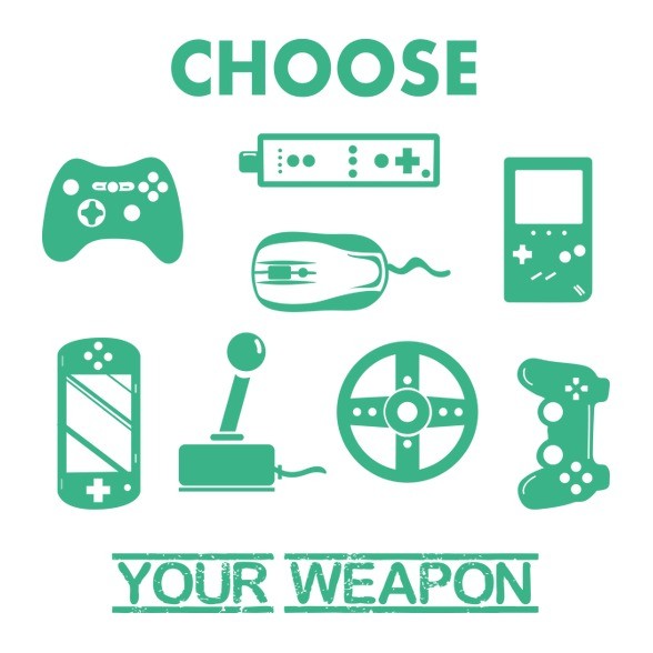 choose your weapon-Női pulóver