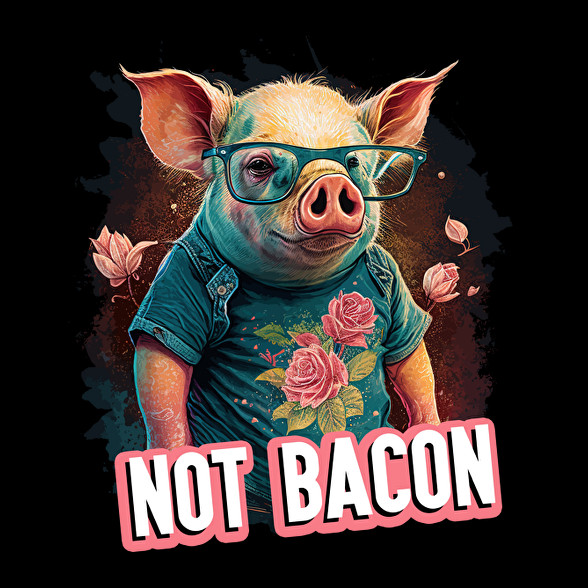 Vegán malac - not bacon-Női pulóver