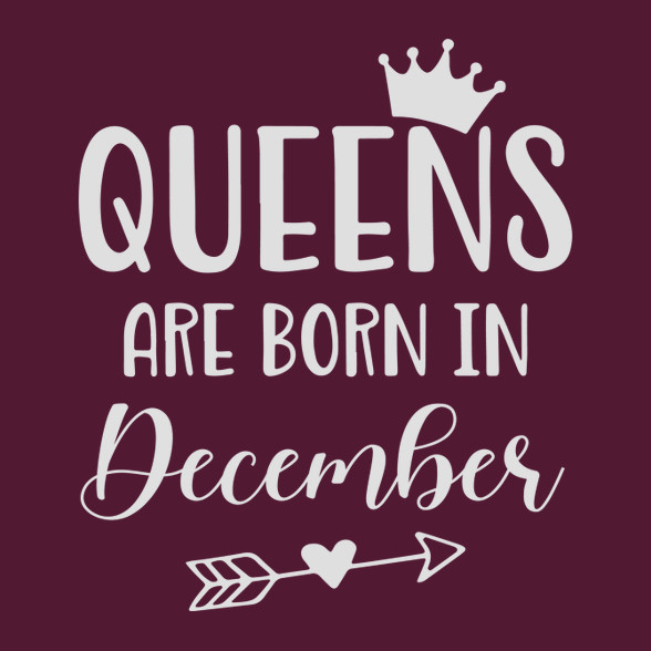 QUEENS are born in December-Női pulóver