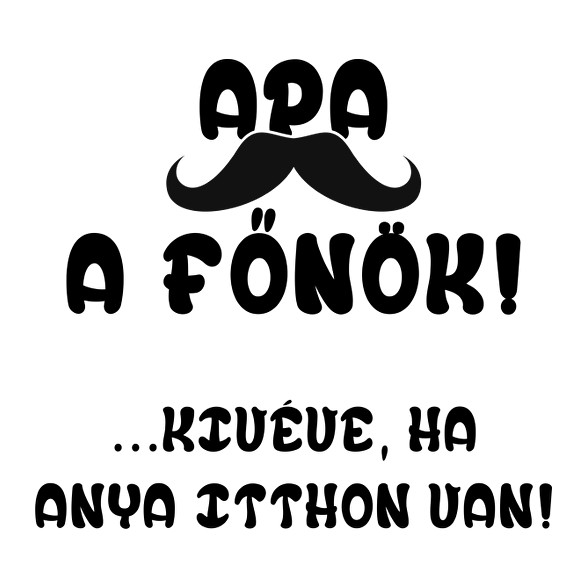 Apa a főnök! (kivéve, ha anya itthon van)-Női pulóver