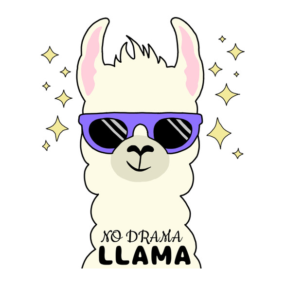 no drama llama-Női pulóver