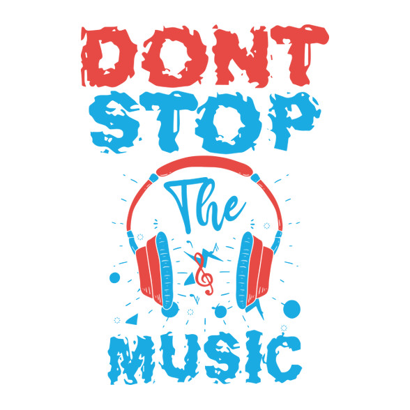 Zene - don't stop the music-Női pulóver