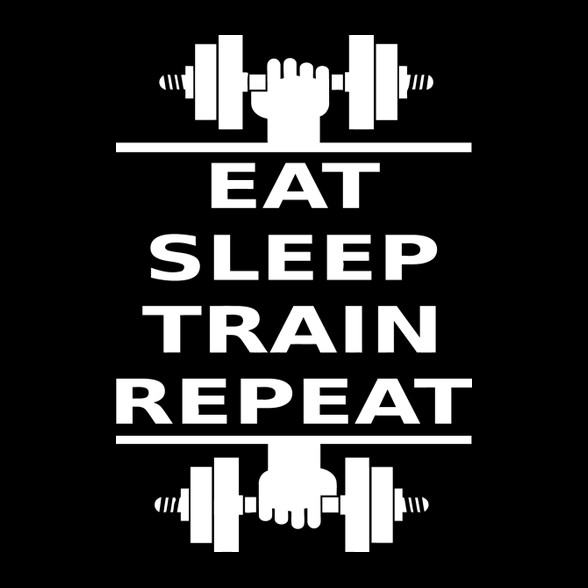 EAT SLEEP TRAIN REPEAT-Női pulóver