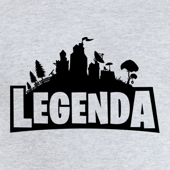 Legenda - Fortnite Style (Fekete)-Női pulóver