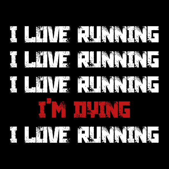 I love running-Női pulóver